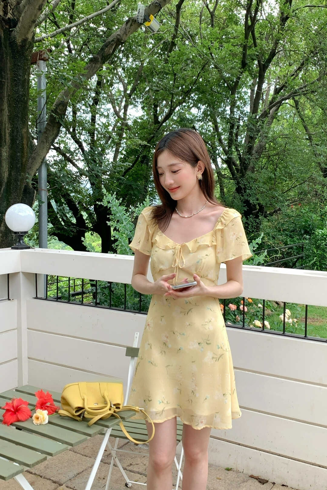 Sweet Cottage Ruffle Trim Dress 田园甜美木耳边连衣裙*2 Colors