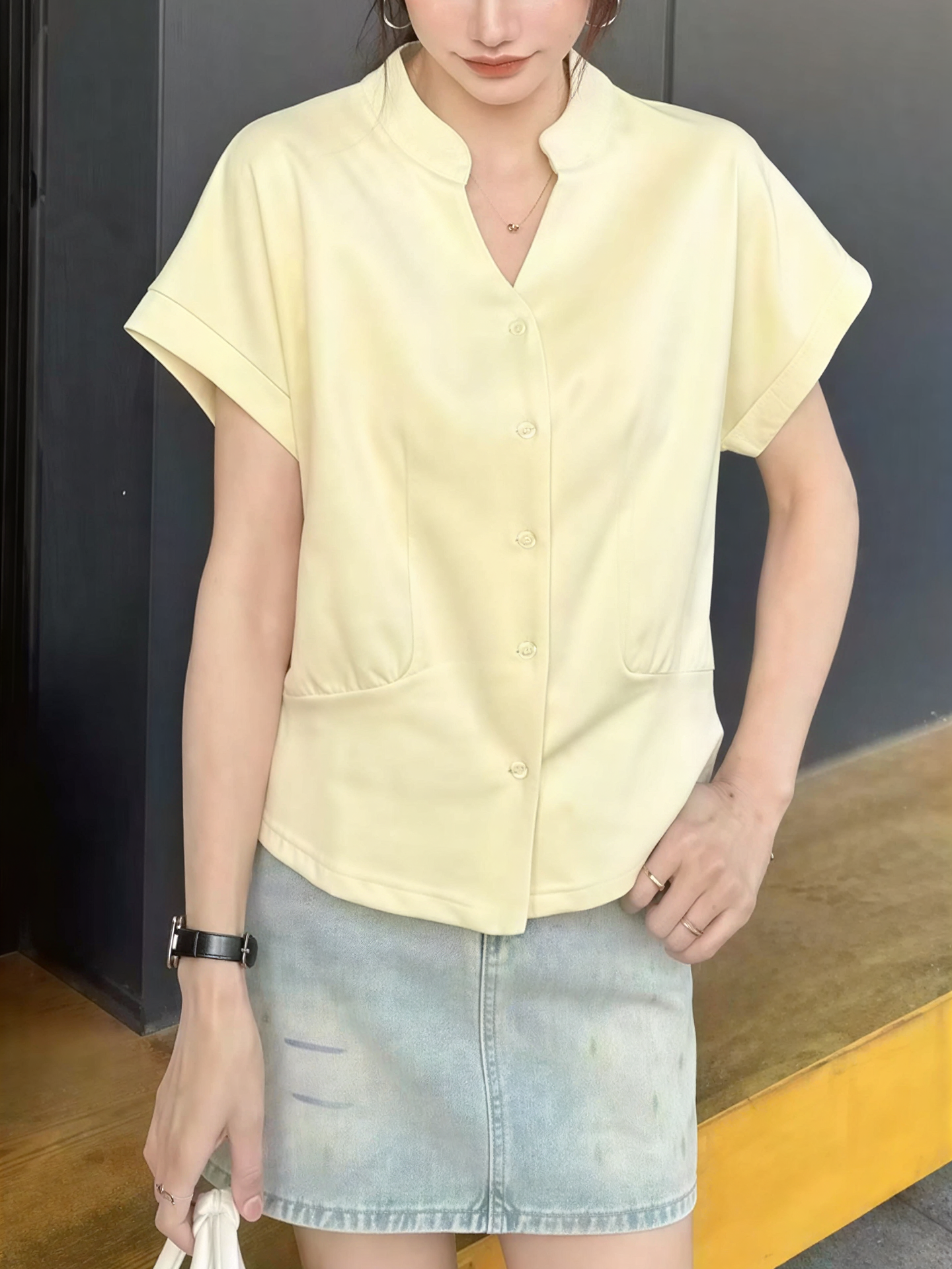 Classic Stand Collar Shirt 老钱风立领衬衫*5 Colors