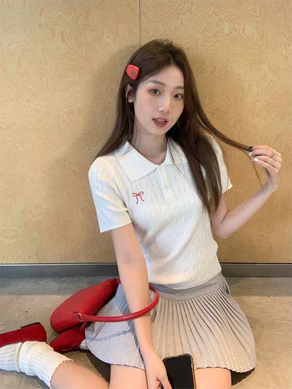 Bow-Knot Knit Top 蝴蝶结针织上衣