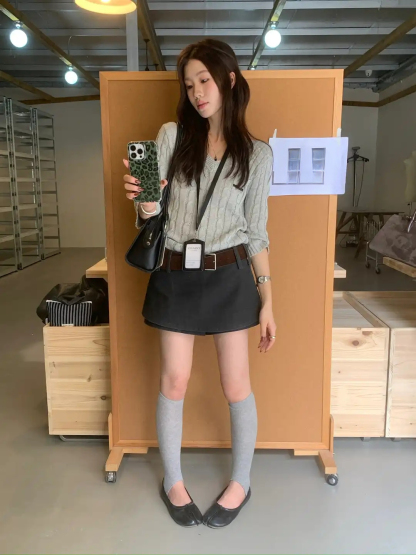 CHIC High-Waist Skort 独特好看！高腰防走光半身裙* 3 Colors