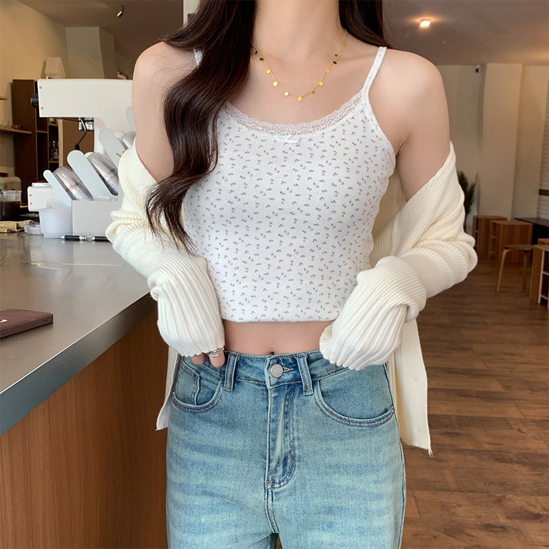 Vintage Floral Lace Cami 碎花蕾丝小吊带*3 Colors