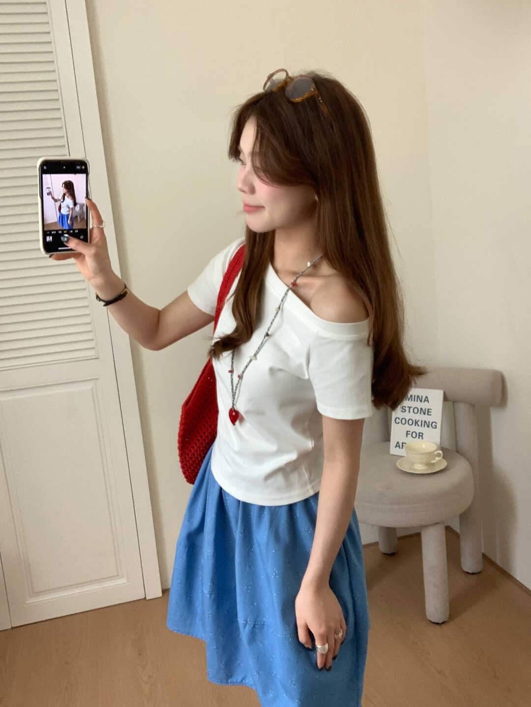 One-Shoulder Slim Fit T-Shirt 有点小特别▪斜肩修身短袖T恤*6 Colors