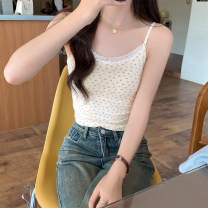 Vintage Floral Lace Cami 碎花蕾丝小吊带*3 Colors