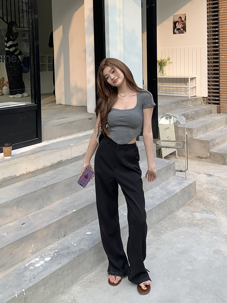 JU直筒休闲裤* 2 Colors