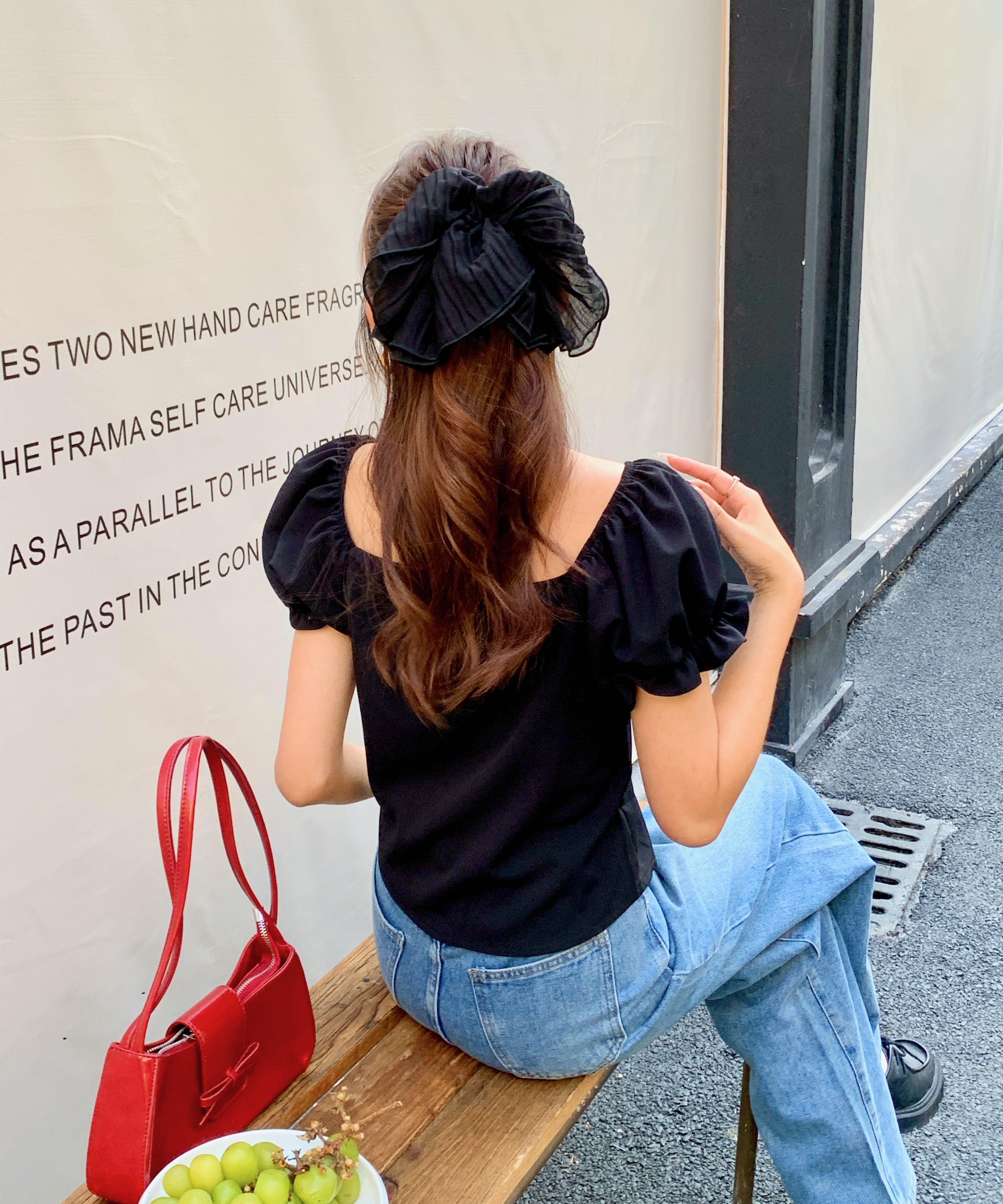 Evelis Ruffle Puff Top 泡泡袖木耳收腰上衣*2 Colors