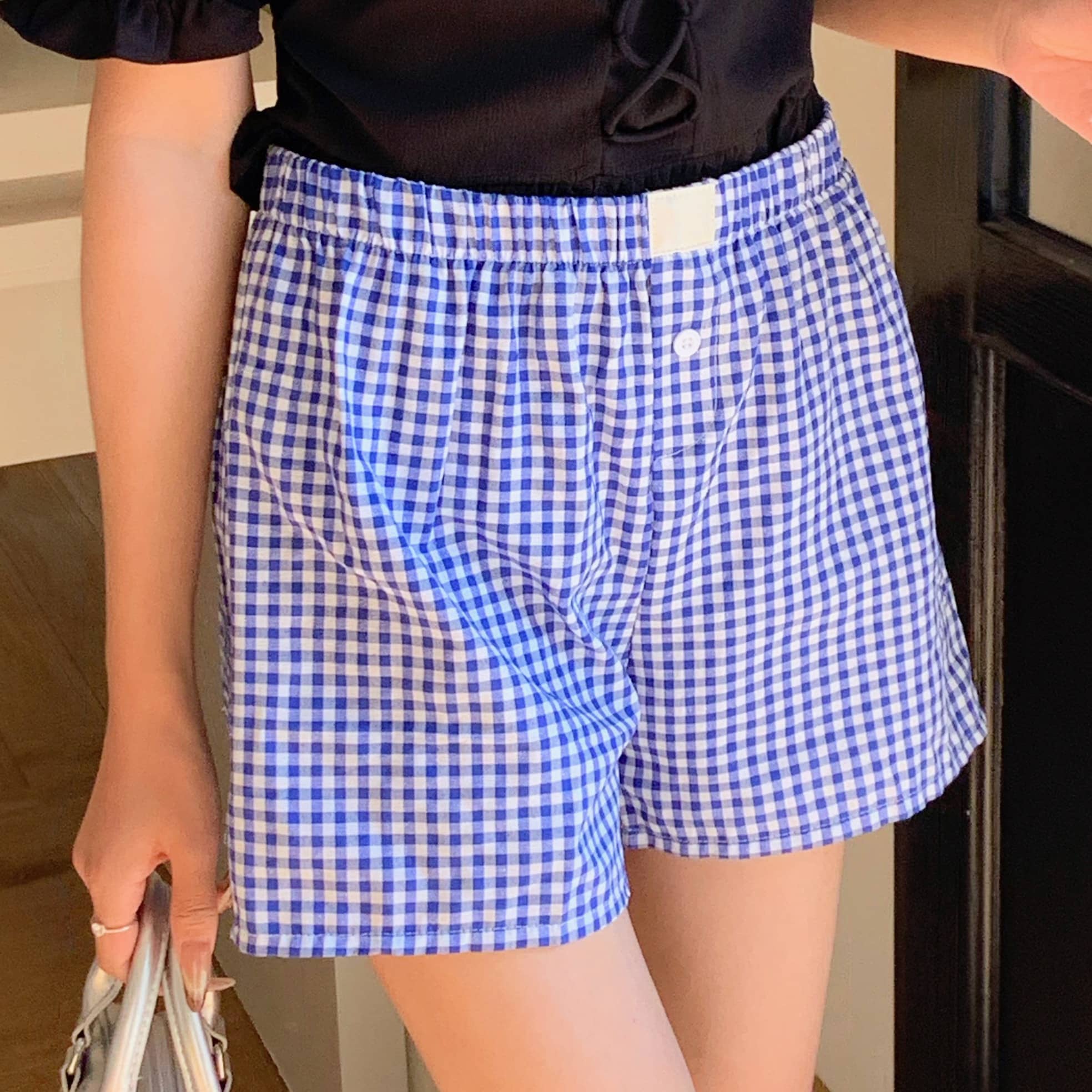 Retro Check Casual Shorts 慵懒风复古格子休闲短裤*2 Colors