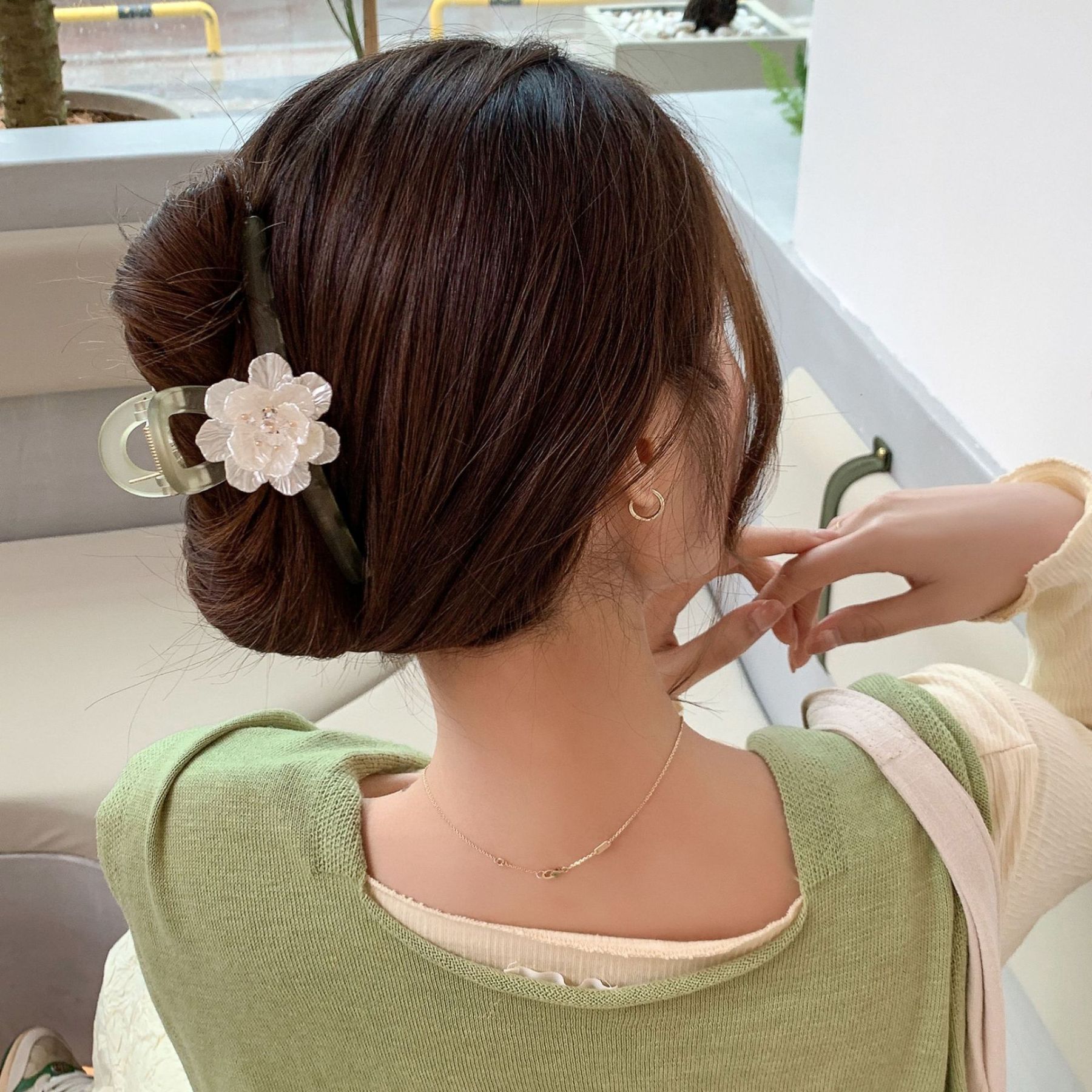 Camellia Hair Claw 森系山茶花抓夹