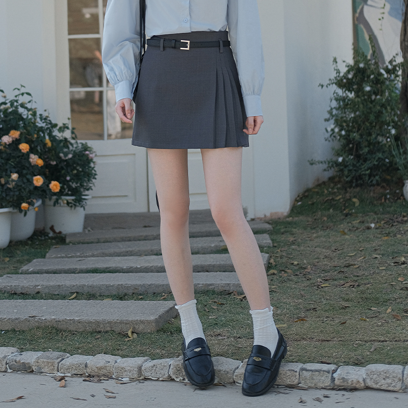 Tessa Gray Pleated Skirt 灰色百褶裙