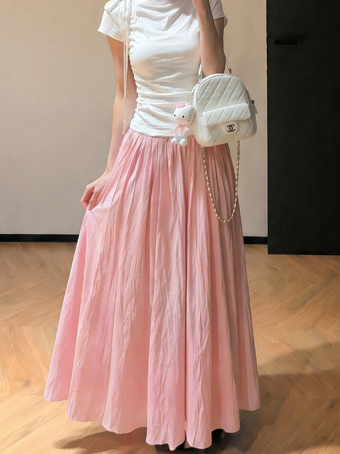 LUMEA Fluid A-Line Full Skirt 垂感A字大摆半身裙*4 Colors