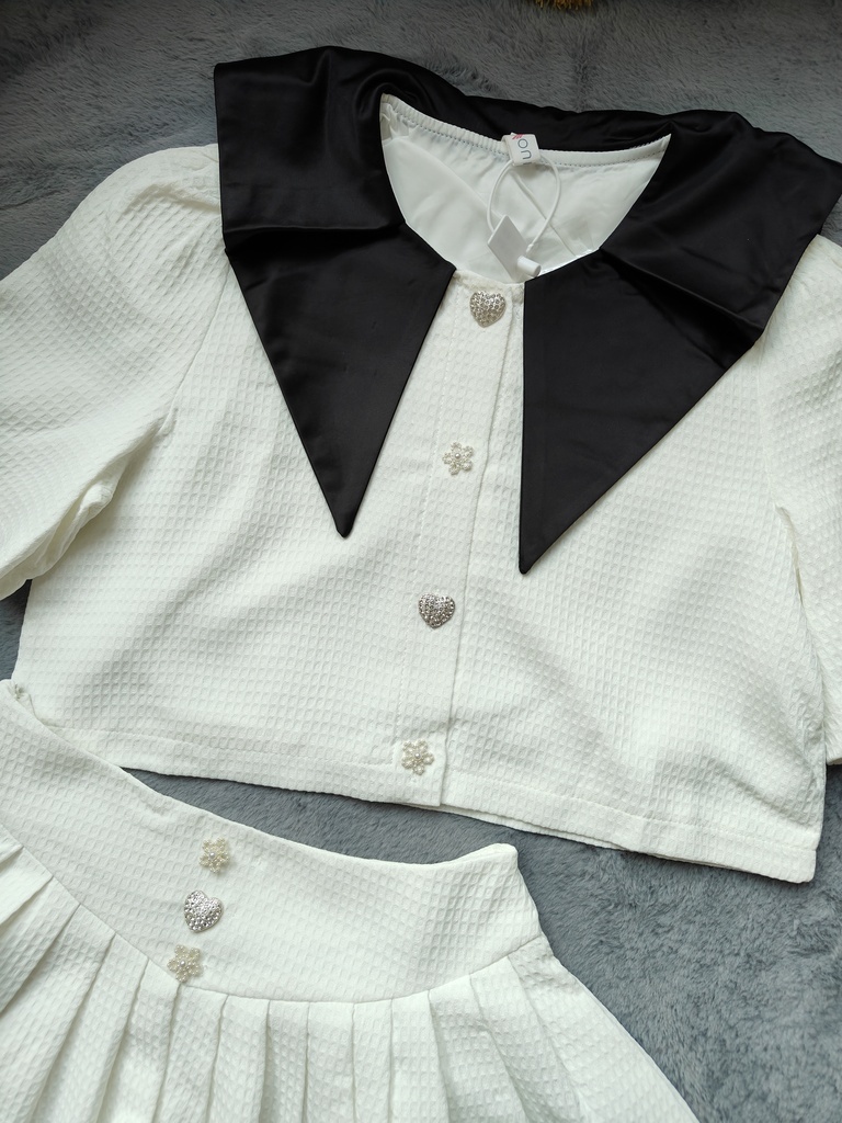 Tweed Luxe Two-Piece法式小香风套装*white M