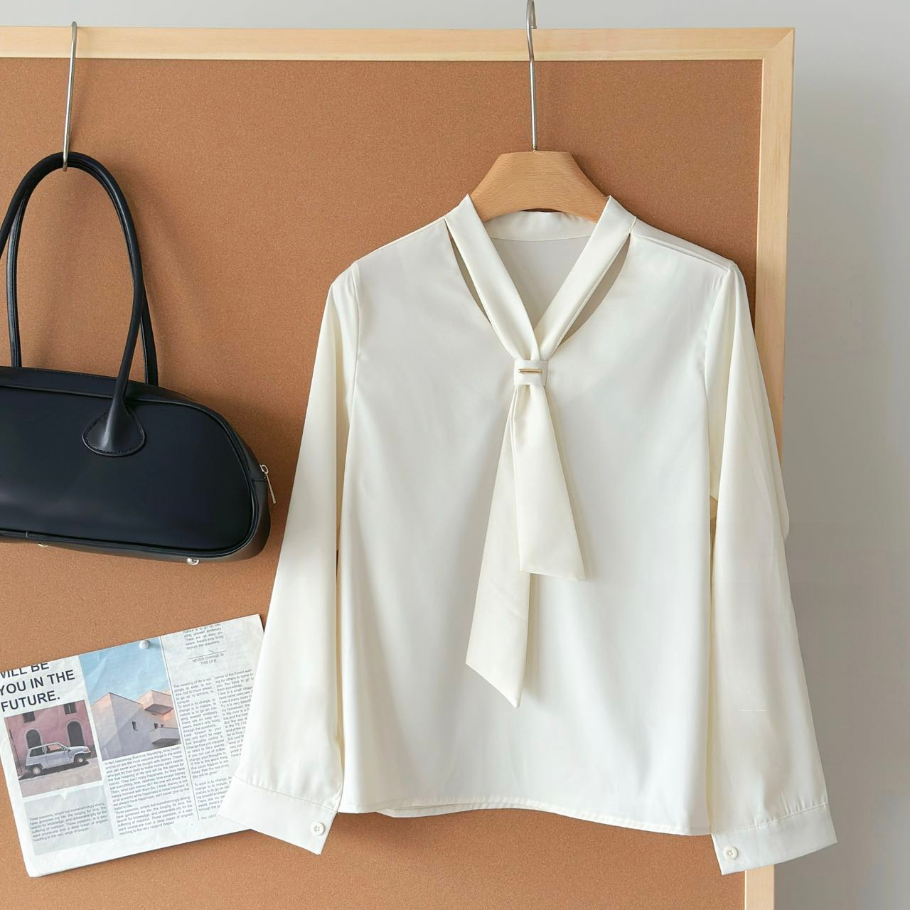 PARVÉ Scarf Tie Blouse 飘带轻奢衬衫*5 Colors