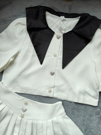 Tweed Luxe Two-Piece法式小香风套装*white M