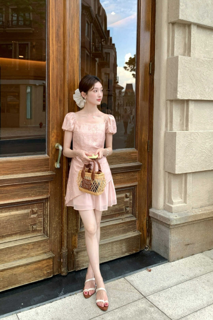 Exquisite Thousand Gold One-Piece Dress