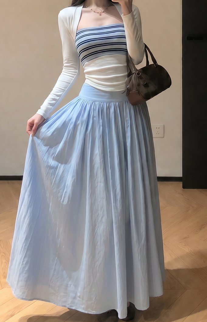 LUMEA Fluid A-Line Full Skirt 垂感A字大摆半身裙*4 Colors