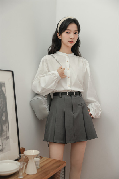 Eliza A-Line Pleated Skirt 显瘦西装A字百褶半身裙*3 colors