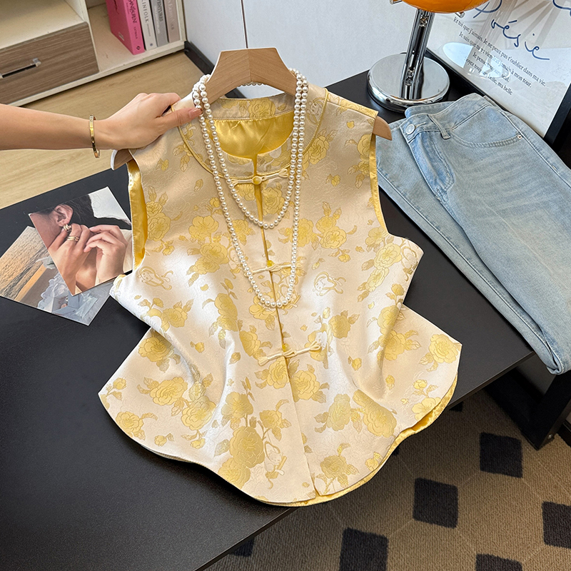 LUMEA Satin Rose Vest 缎面蔷薇马甲#051 * 2 Colors