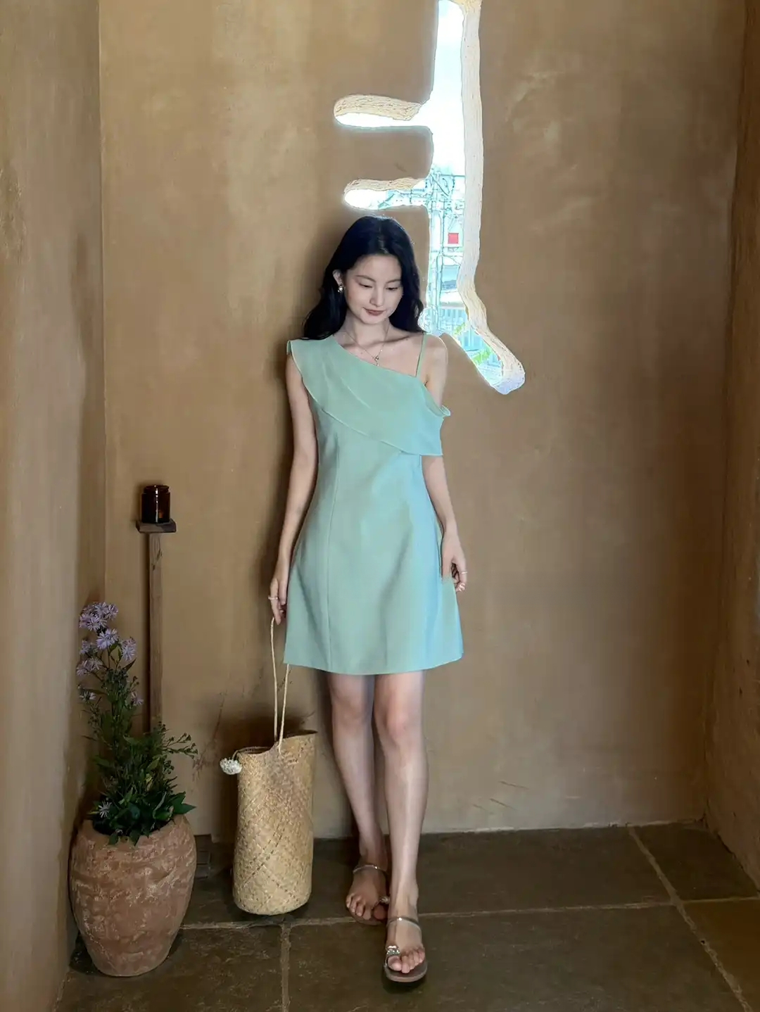 法式飘带连身裙* 3 Colors