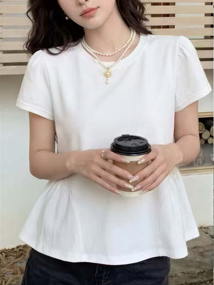 Solid Waist Fit Top 纯色收腰上衣*5 Colors