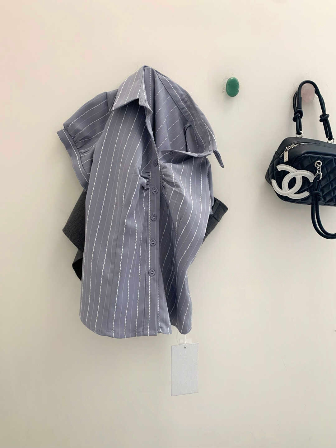 Vintage Striped Color-Block Shirt 复古条纹撞色衬衫*2 Colors