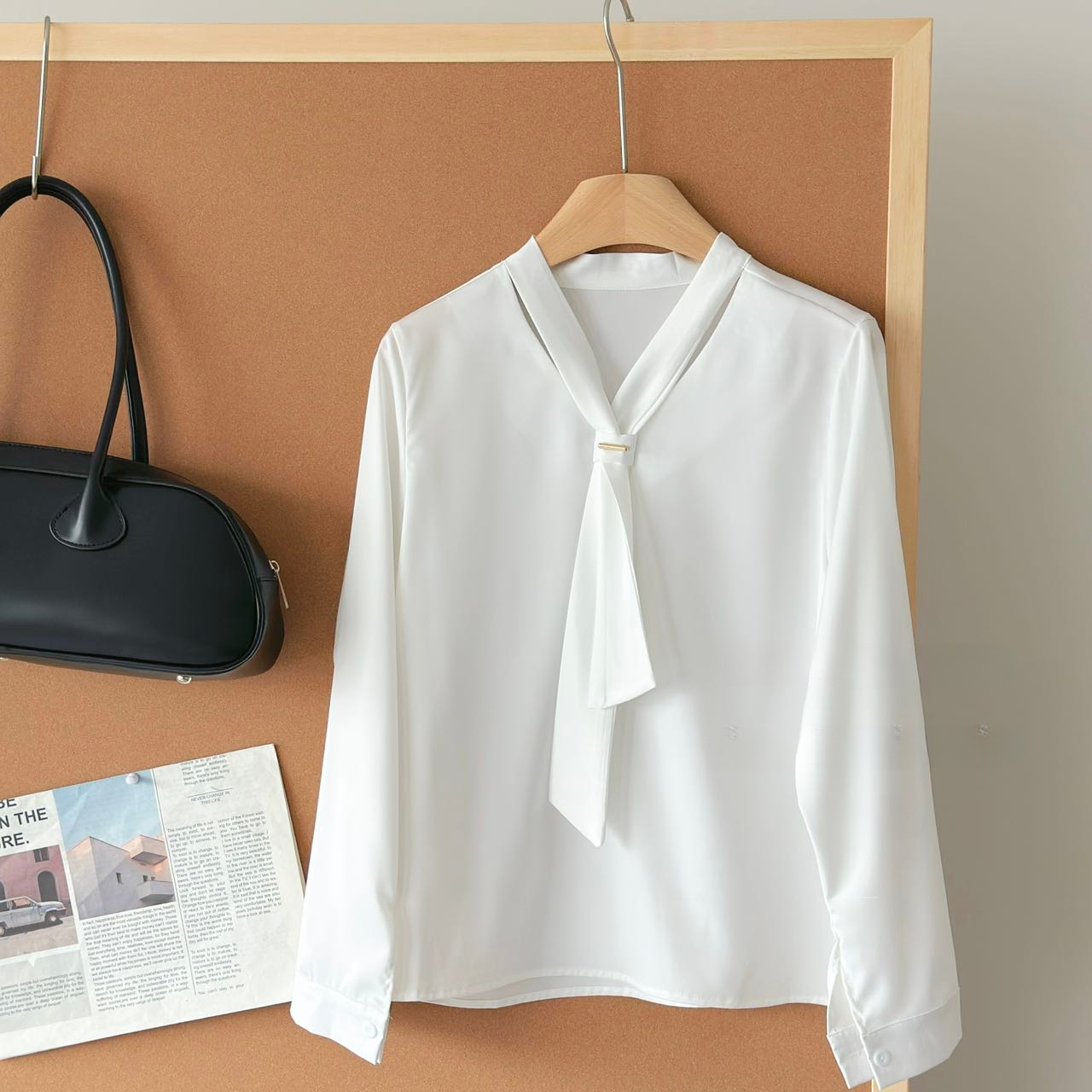 PARVÉ Scarf Tie Blouse 飘带轻奢衬衫*5 Colors