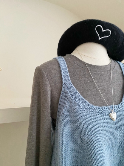 Woven Texture Cami Top 木耳边编织吊带背心*4Colors