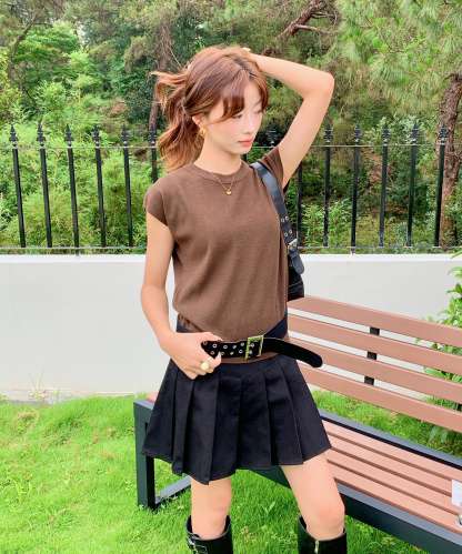 Basic Crew Neck Knit Top基础款圆领针织上衣*7 Colors