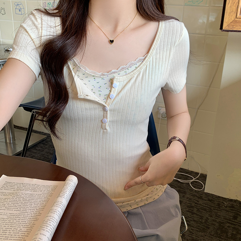 Casual Ribbed Crop Top 螺纹短款上衣*4 Colors