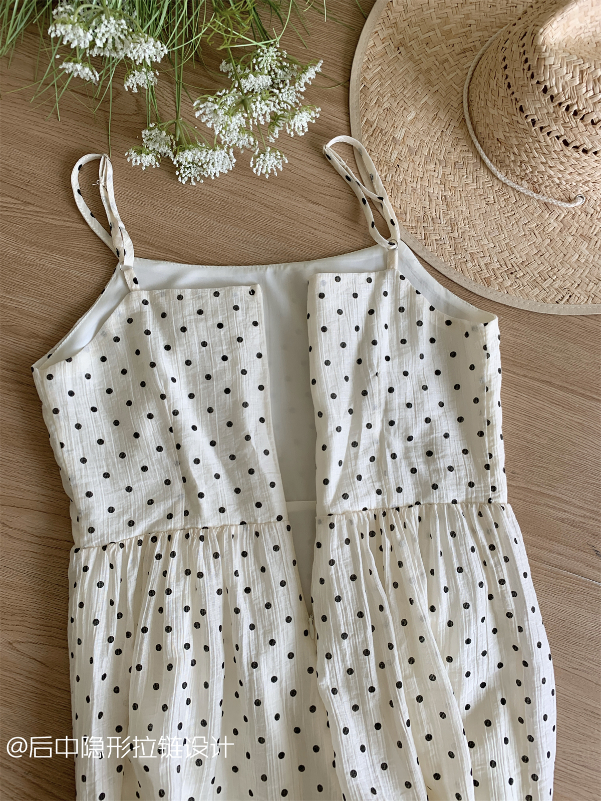 Retro Denim Blouse with Slip Dress复古牛仔衬衫吊带连衣裙两件套