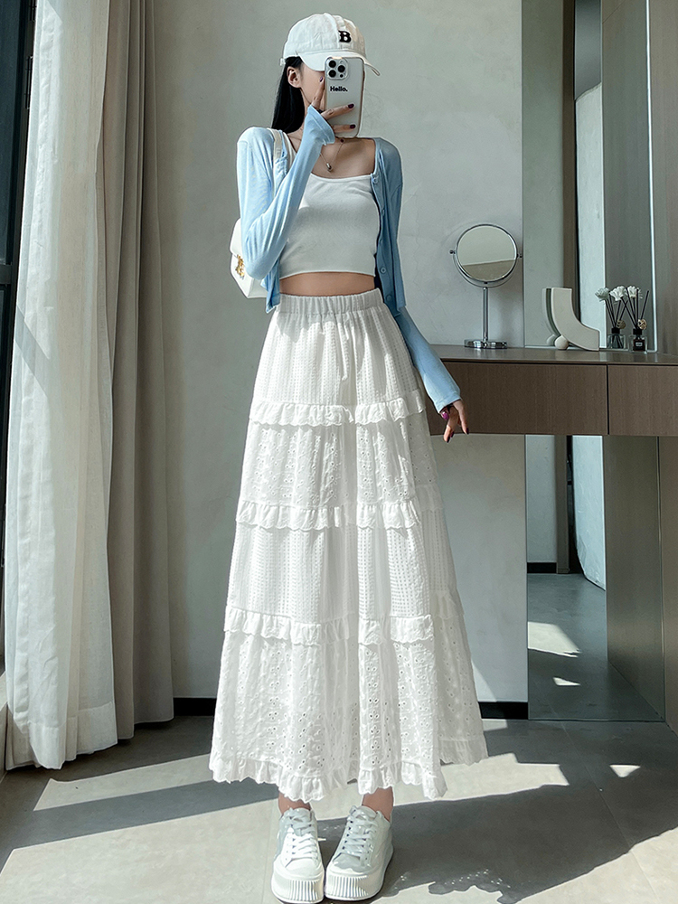 Natali Ruffle Maxi Skirt 气质长款蛋糕裙