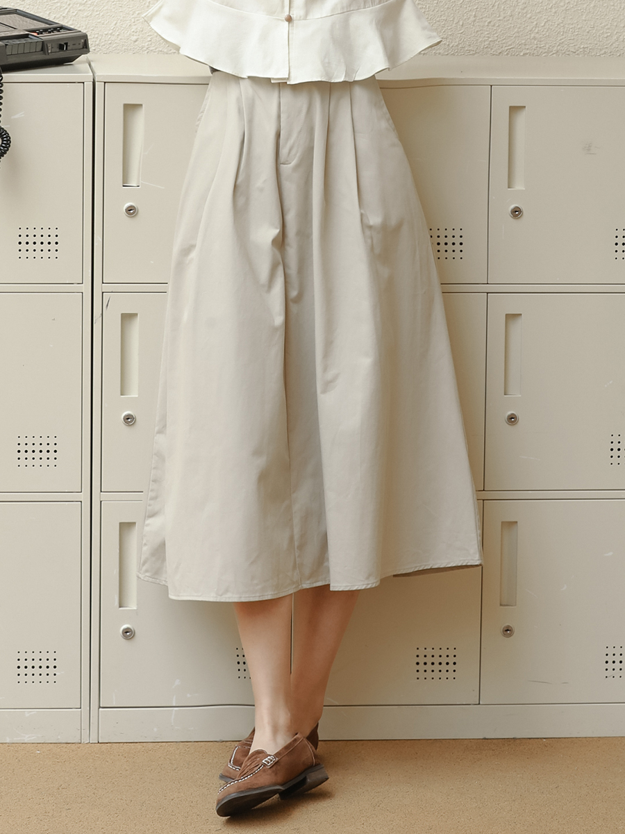 Basic A-Line Flare Skirt 简约A字大摆半身裙