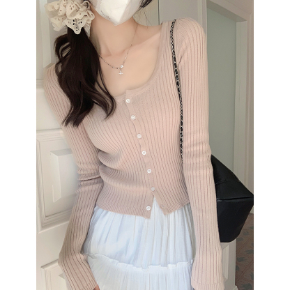Cozy Short Knit Cardigan 温柔风短款针织开衫*4 Colors