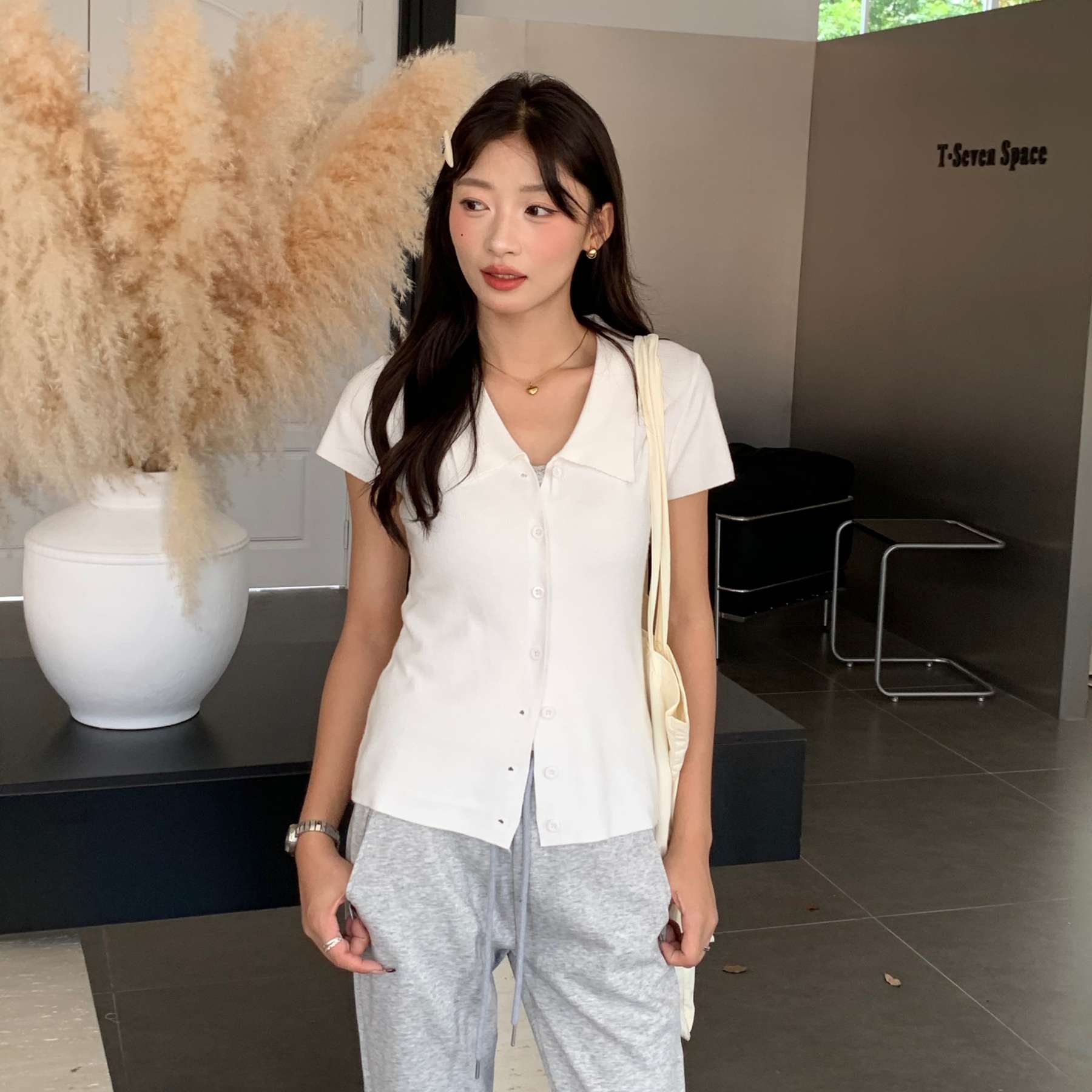 Classic Collared Button-Up Knit 翻领针织开衫*3 Colors