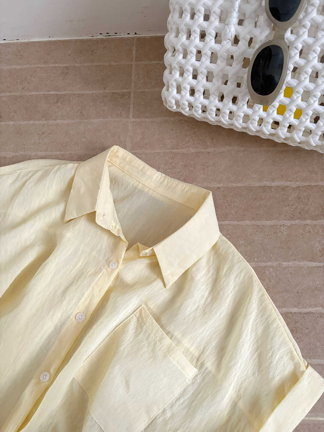 Rolled-Sleeve Short-Sleeve Shirt 卷边百搭短袖衬衫*11 Colors