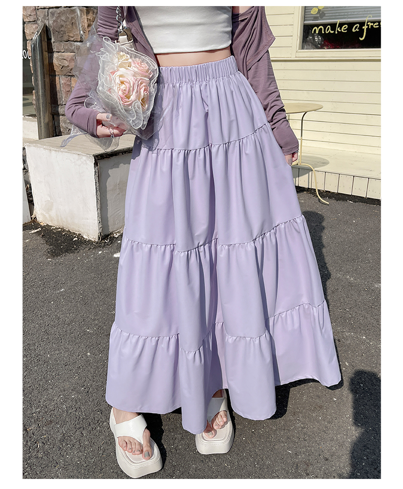 Gentle Temperament Flared Umbrella Skirt 温柔大摆蛋糕裙