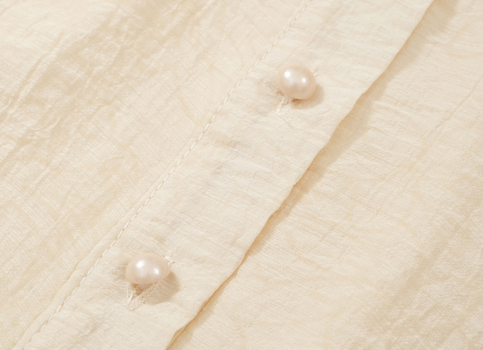 法式方领肌理感套装 French-style square-neck short-sleeve shirt