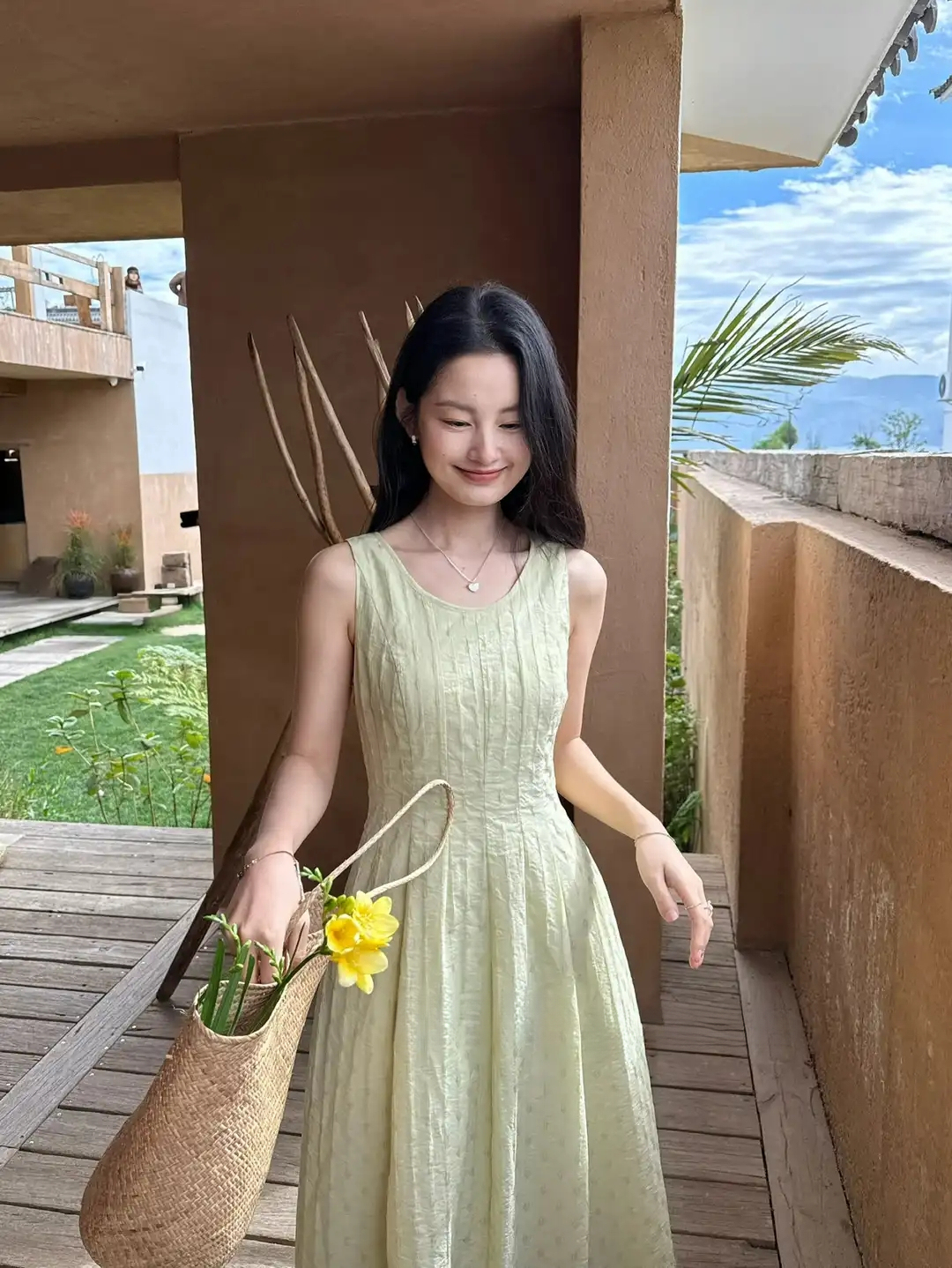LUMEA Textured Midi Dress 简约肌理背心连身裙* 6 Colors