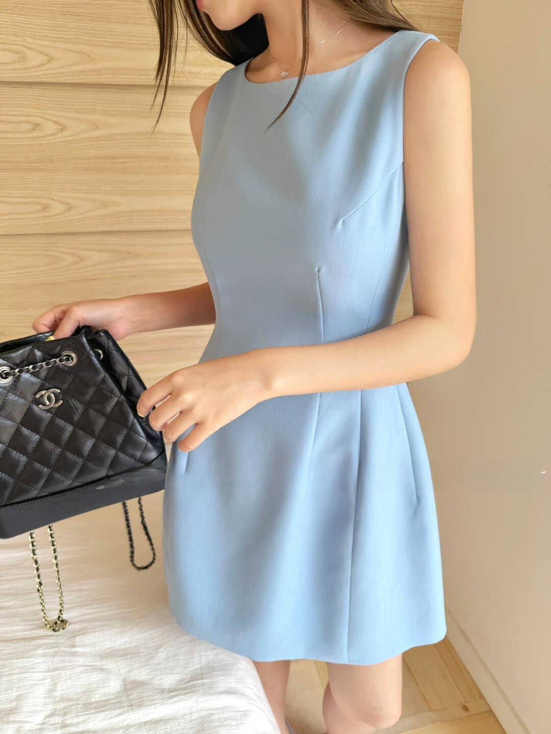 Avenna Round Neck Waist Dress 纯色圆领收腰连身裙*7 Colors