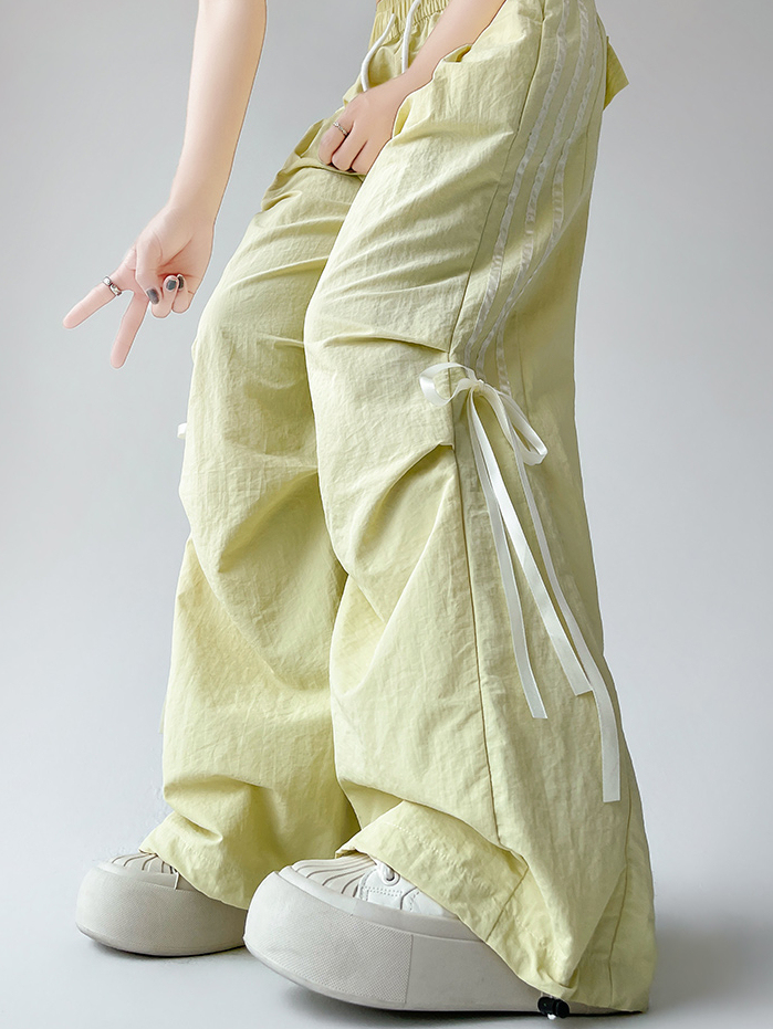 蝴蝶结速干工装裤