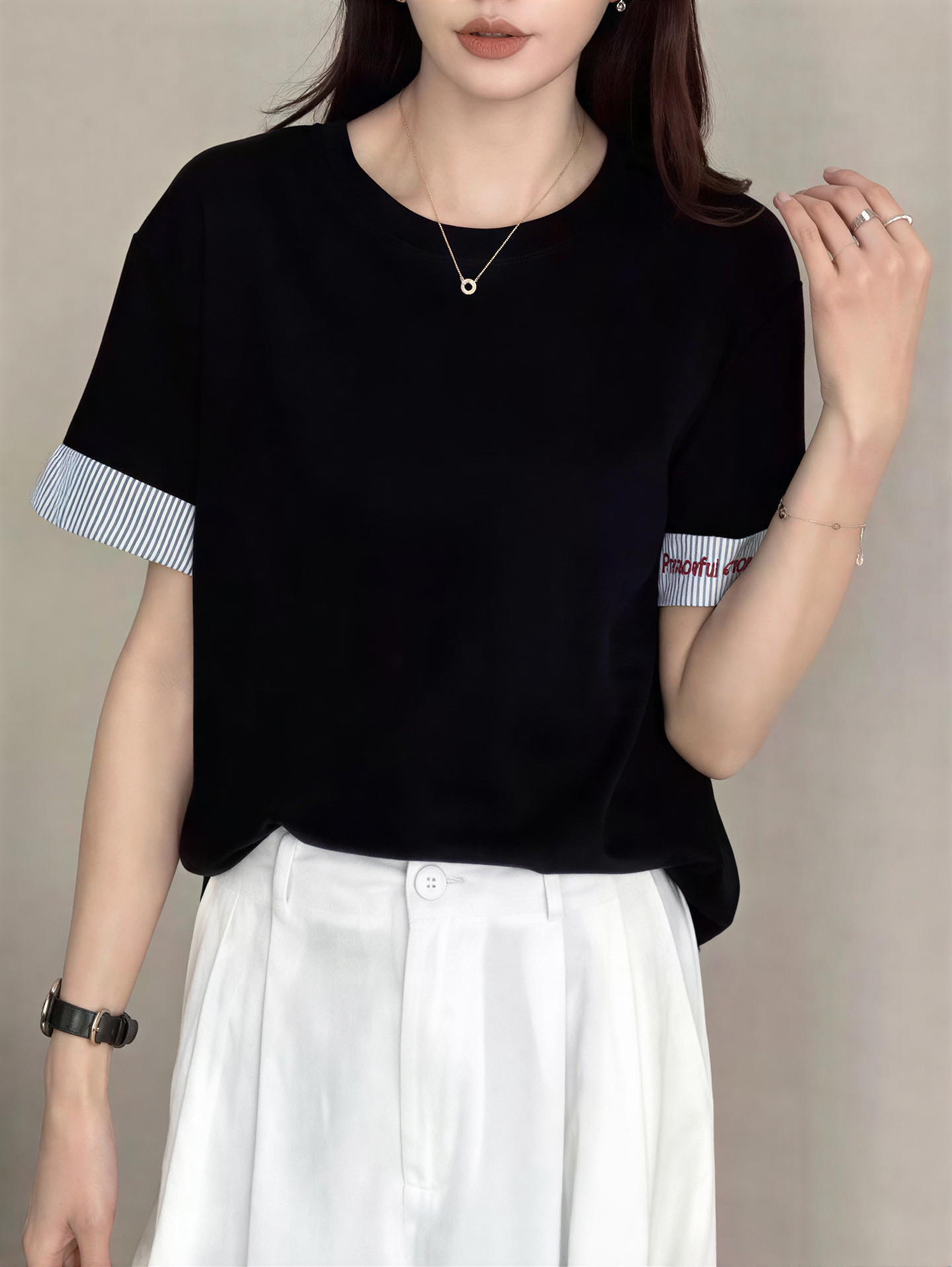 Everyday Patchwork Short Sleeve T-Shirt 日常闭眼穿的拼接短袖*5 Colors