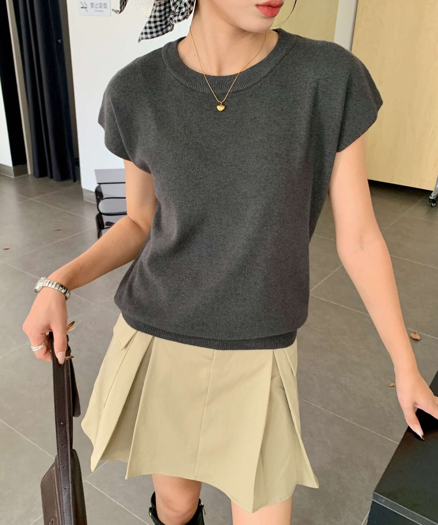 Basic Crew Neck Knit Top基础款圆领针织上衣*7 Colors