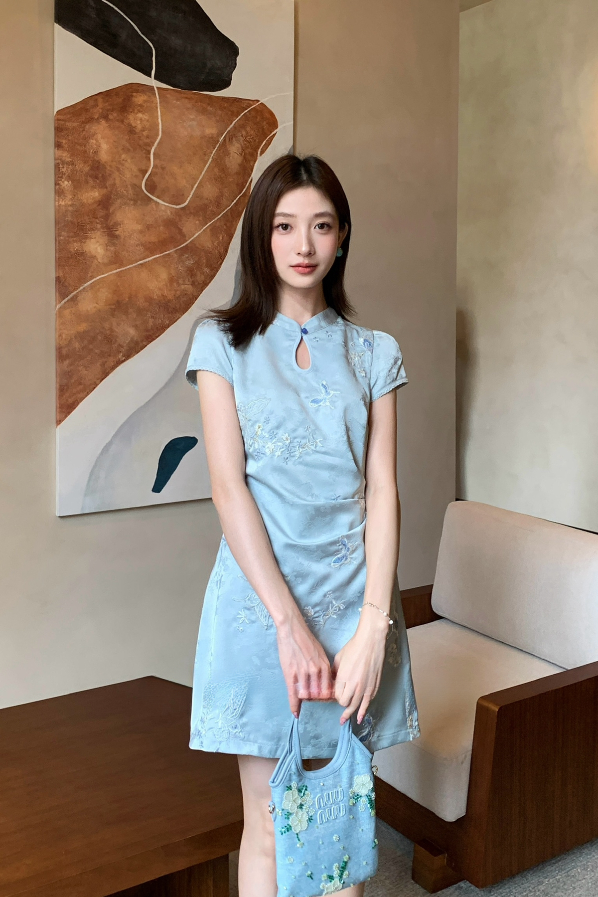 Elowen Embroidered Cheongsam气质温婉刺绣旗袍*2 Colors
