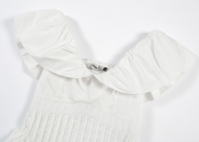 一字肩气质初恋蓬蓬短裙*2 Colors