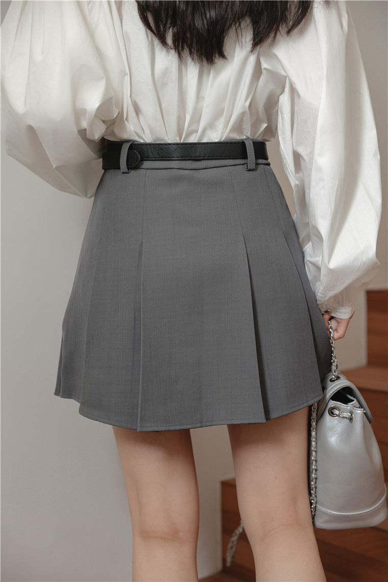 Eliza A-Line Pleated Skirt 显瘦西装A字百褶半身裙*3 colors