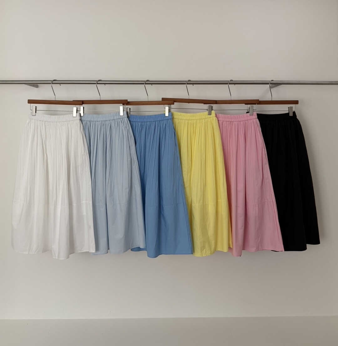 Minimal Casual Midi Skirt 清爽LOOK垂感休闲半身裙*6 Colors