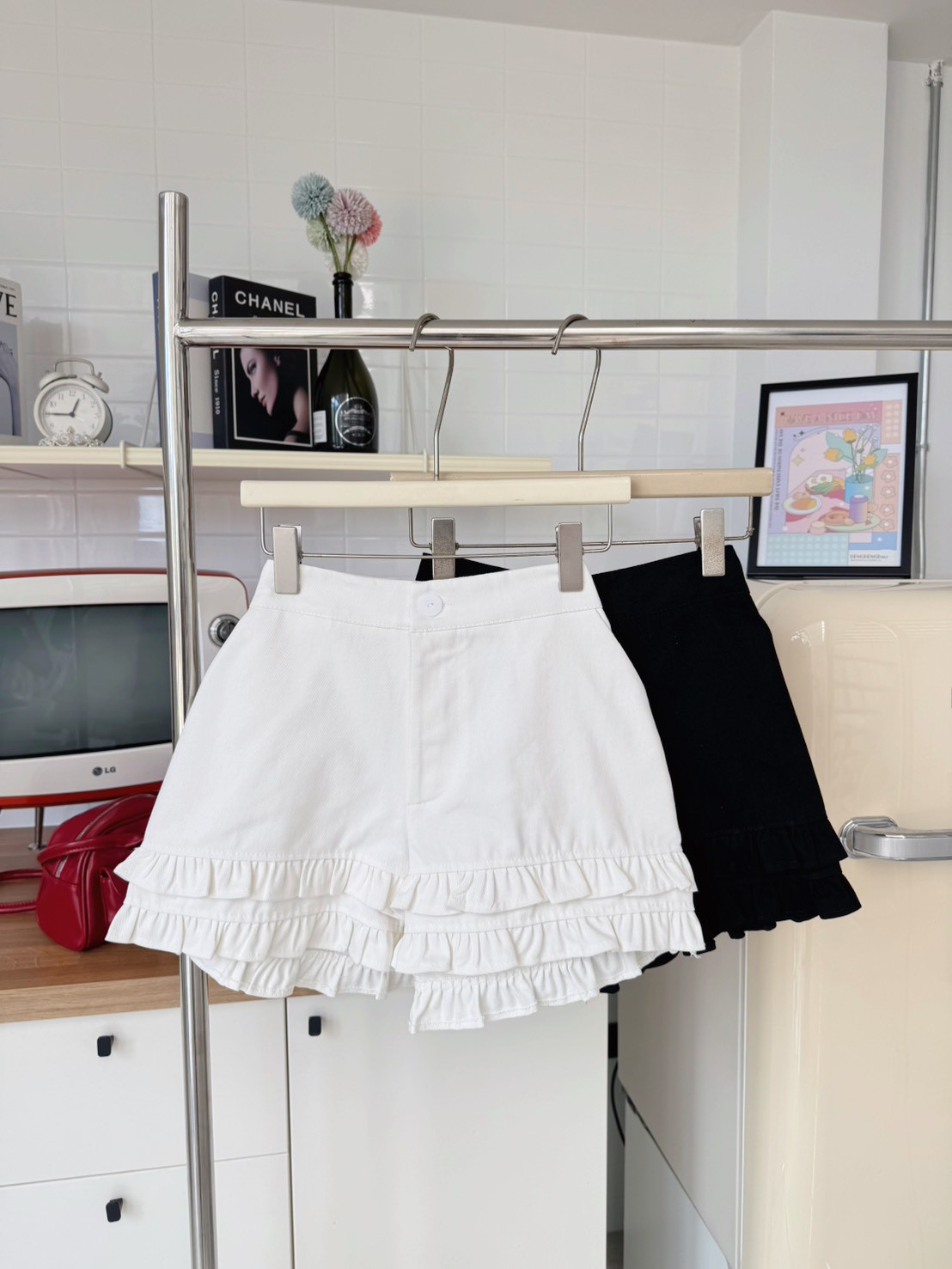 RINA Layered Ruffle Shorts 双层荷叶边短裤*4 Colors