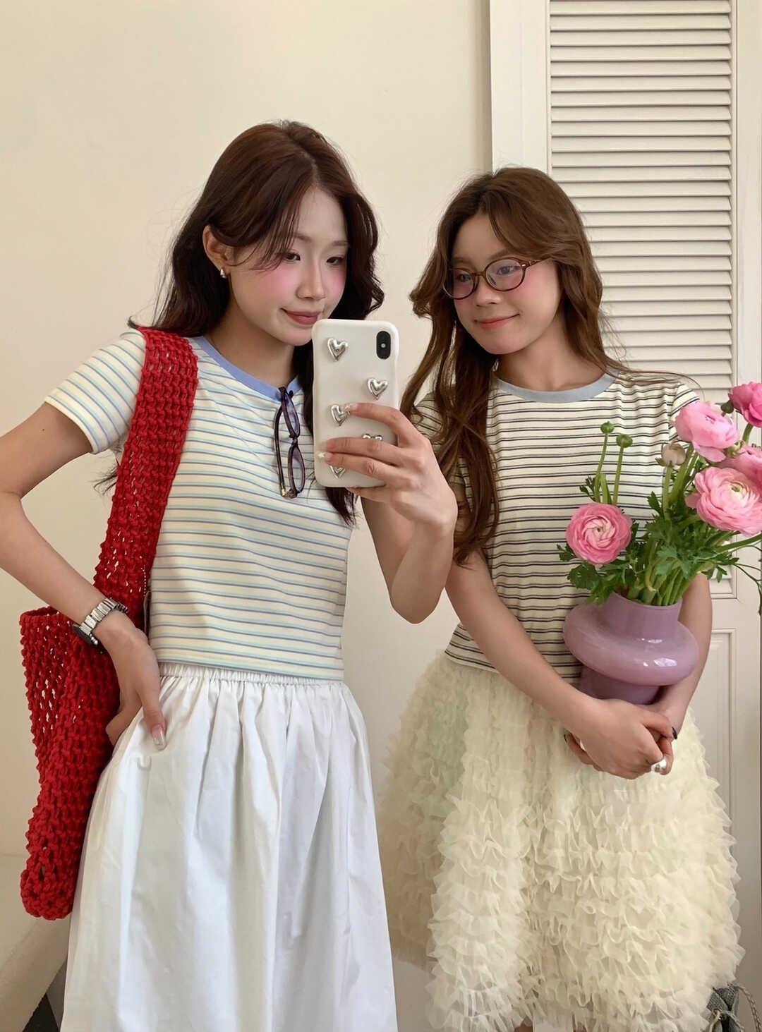 条纹控✜超好看撞色圆领T恤*2 Colors