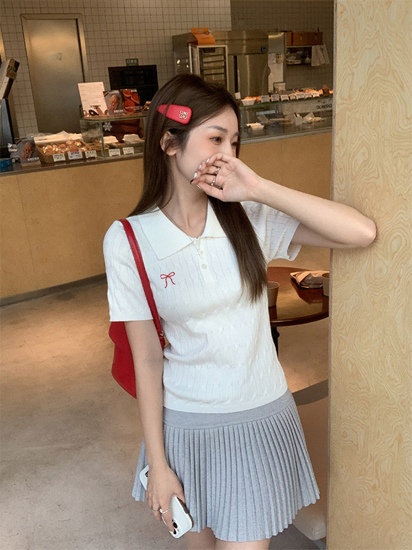 Bow-Knot Knit Top 蝴蝶结针织上衣