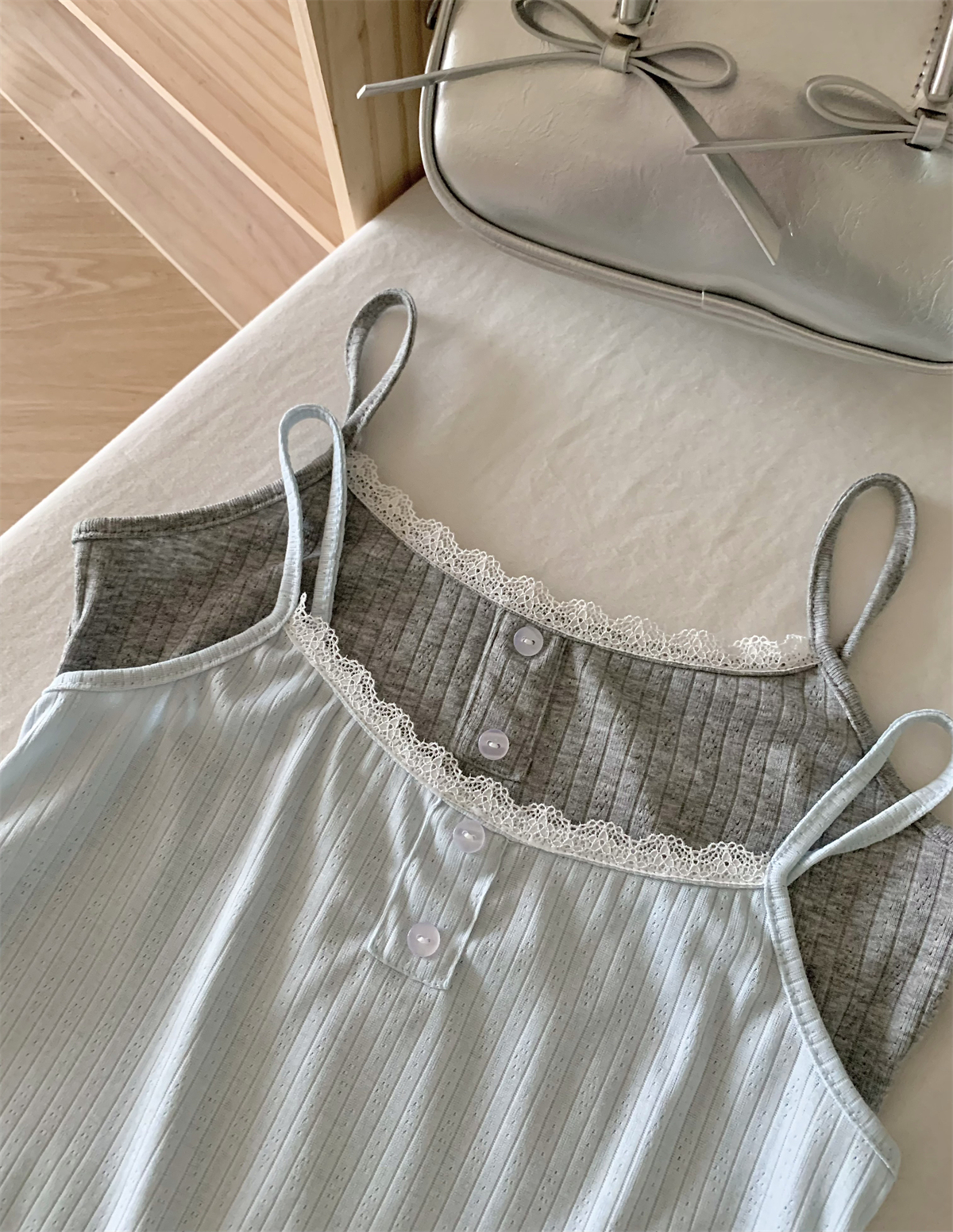 飘带开衫吊带半身裙三件套