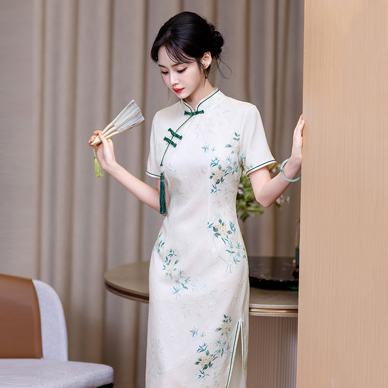 Actual Shot of New Style College Entrance Exam Cheongsam for Women, Suitable for Daily Wear, Summer New Dress