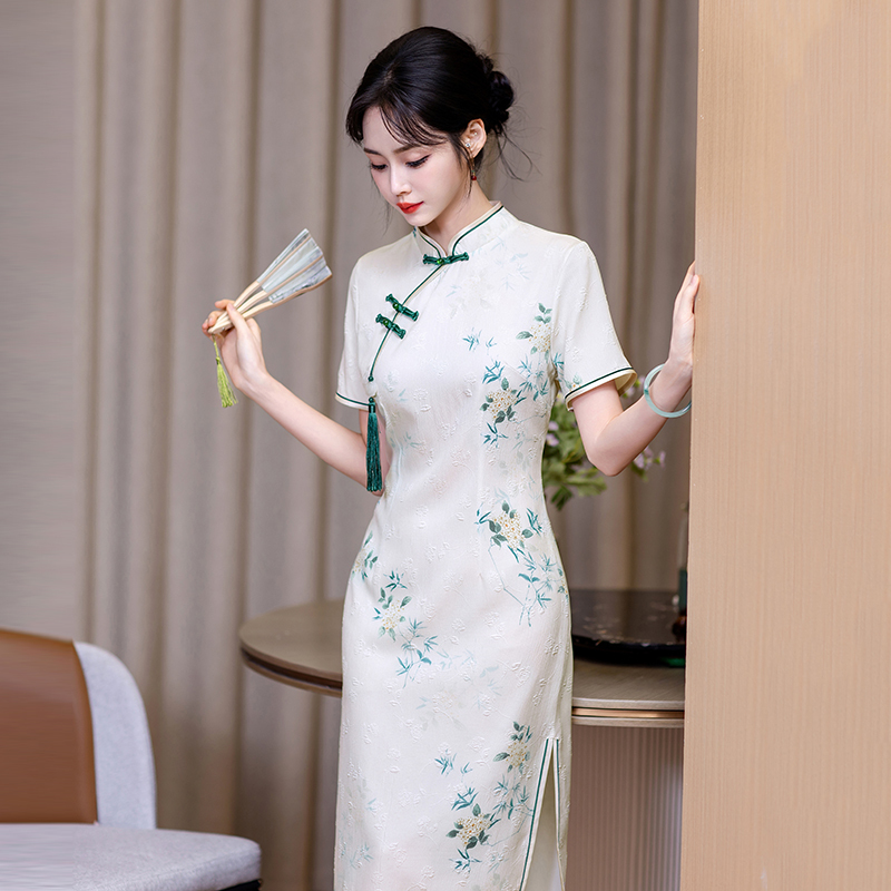 Actual Shot of New Style College Entrance Exam Cheongsam for Women, Suitable for Daily Wear, Summer New Dress